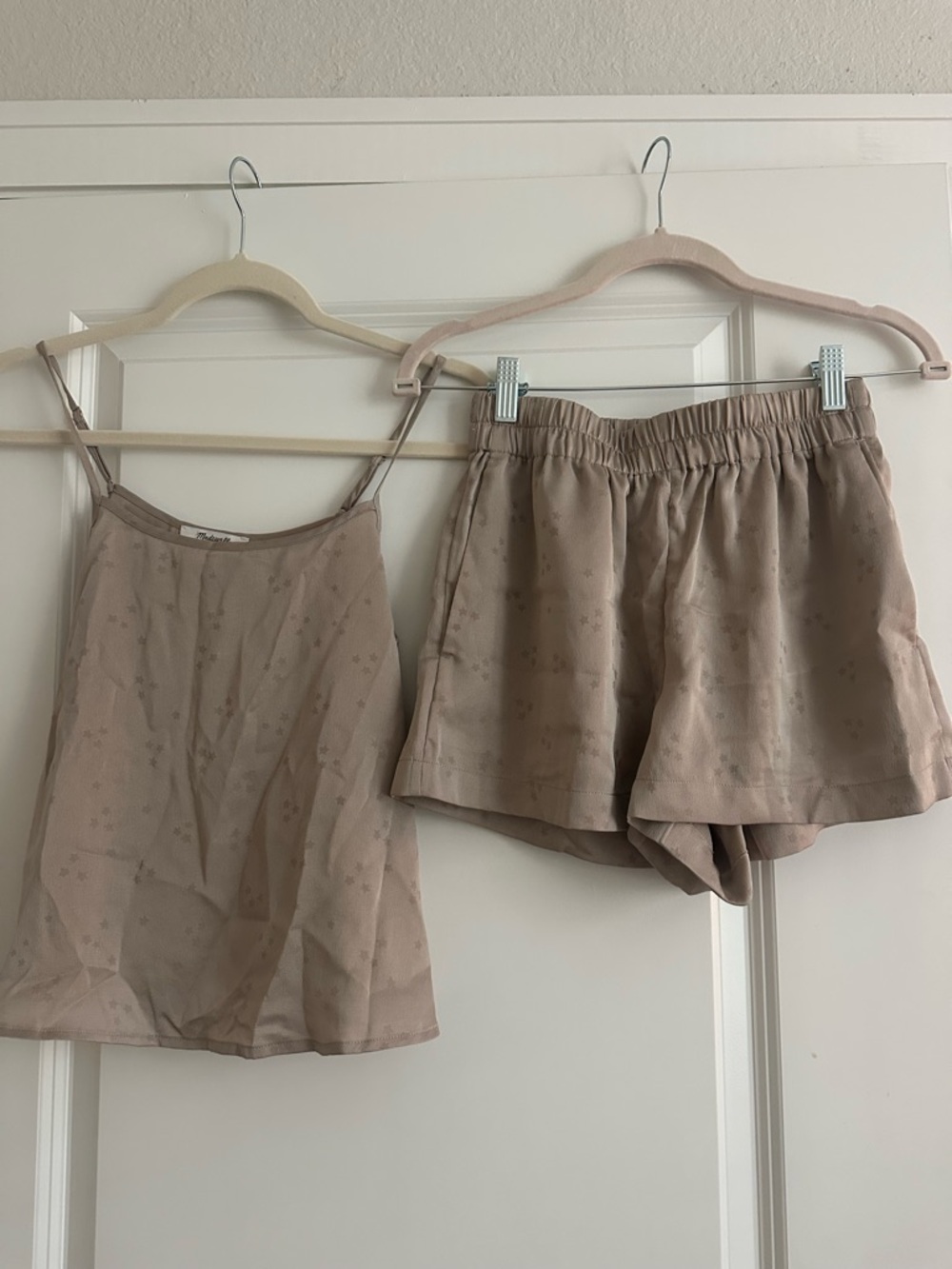 Madewell Flowy Beige Pajama Set
